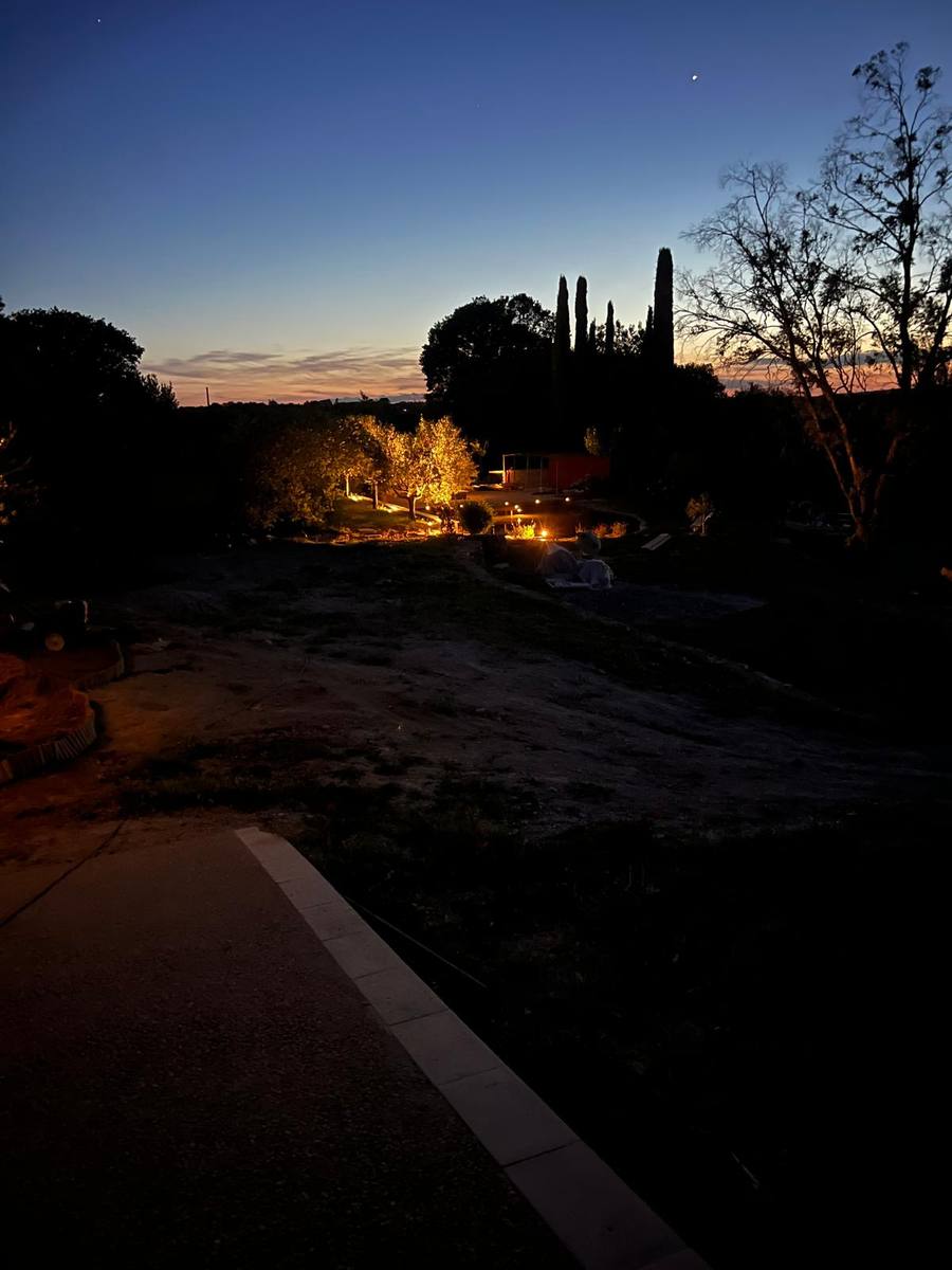 Mise en lumière du jardin